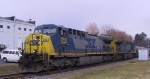 CSX 280 & 489 roll through the center of town